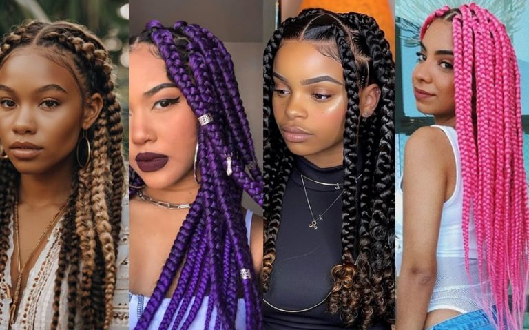 Long Jumbo Box Braids: 49 Gorgeous Styles to Inspire You