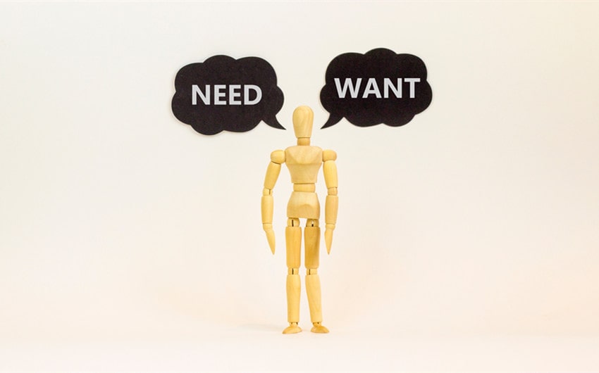 wants vs needs