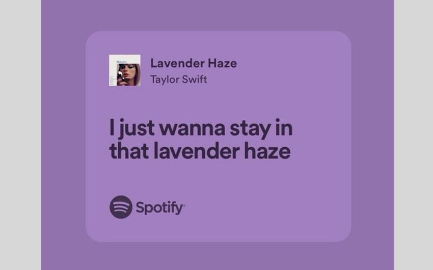 Lyrics of Lavender Haze